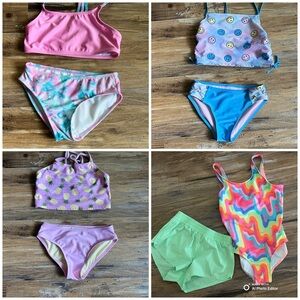 Swimsuits - Lot of 4 - Size Youth 7-8 - GUC